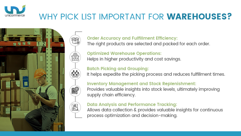 pick list in warehouse operations