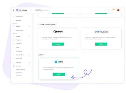 Как интегрировать Xero с WebWork | Шаг 1 Как интегрировать Xero с WebWork